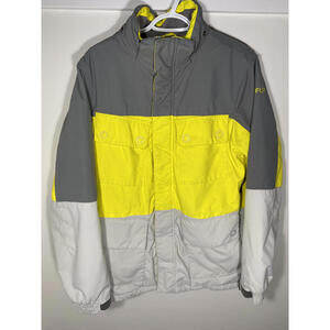 Firefly Men's Colorblock Winter Jacket - Gray, Yellow, White